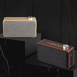 Universal Portable en bois Bluetooth compatible en haut-parleur Contrôle tactile Subwoofer Stéréo MP3 Altavoce Prise en charge de la carte TF AUX USB MUSIC BOX pas cher