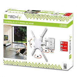 Techly ICA-PLB-136MW Support Mural d'écran Plat 139,7 cm (55``) Blanc - Supports muraux d'écrans Plats (45 kg, 58,4 cm (23``), 139,7 cm (55``), 400 x 400 mm, 400 x 400 mm, Blanc)