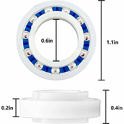 Elixir C60 Roue de Rechange pour roulements de Piscine pour Nettoyeur de Piscine Polaris 280/180, Paquet de 8 Nettoyant pour Piscine sous Pression à roulements C-60 C60