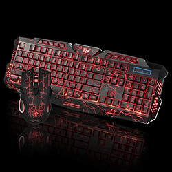 LED Gaming Clavier filaire 2.4G et souris à l'ordinateur Gamer Multimédia mo364375 