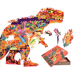 Universal 280PCS Puzzle Puzzle Intelligence pour Enfants Dinosaure Puzzle Papier Éducation Précoce Jouet pour Enfants Garçons 3 7Y | Puzzle (orange)