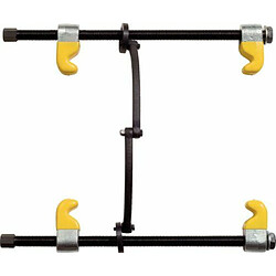 KS Tools 670.0051 Compresseur ressort - barre de sécurité et crochets revêtement plastifié 300 mm 