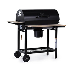 Habitat Et Jardin Barbecue charbon XXL de bois King - 95 x 63 x 105 cm - Noir