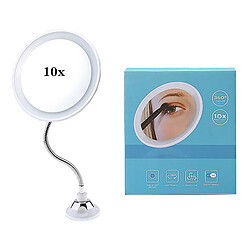 10X Grossissant Miroir De Maquillage Grossissement LED Miroir Cosmétique Léger Style 2