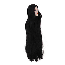 1/6 mâle Bjd tête de cheveux noirs Sculpture Makup parties du corps de poupée