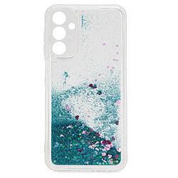 iLike Coque arrière en silicone à paillettes pour Samsung Galaxy A35 5G (A356E) (A356B) Bleu 