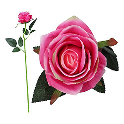 Acheter Totalcadeau Fleur artificielle décorative Rose (50 Cm) Couleur - Blanc / Rose pas cher