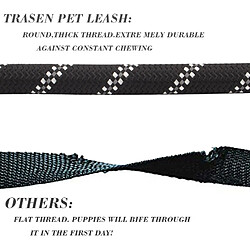 Acheter Universal Laisse en nylon à réflexe rond pour gros chien Crochet renforcé pour gros chien Harnais de traction Poignée confortable |