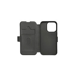 WE Etui folio AIMANTE APPLE IPHONE 15 PRO Noir: fermeture magnétique - anti-chocs - Accès caméra – porte-cartes - Fonction support