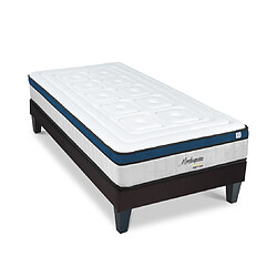 HYPSOM Ensemble Montesquieu Ensemble MONTESQUIEU 90x190 cm | Matelas Ressorts ensachés + Sommier Bois