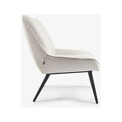 LF SALON Fauteuil Marlina fauteuil bouclette blanc