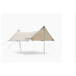 Universal Camping extérieur protection solaire tentes multipersonnel auvent ultra-léger protection contre la pluie auvent(Beige)