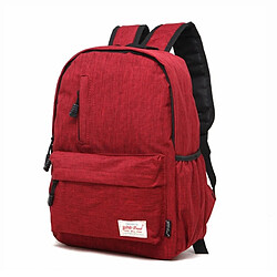 Wewoo Sacoche pour ordinateur portable rouge 15,6 pouces et ci-dessous Macbook, Samsung, Lenovo, Sony, DELL Alienware, CHUWI, ASUS, HP sac à dos à dos, grande taille: 42x29x13cm, à bandoulière universel multifonctions en toile