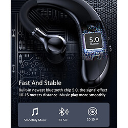 Acheter GUPBOO Casque sans fil avec micro pour tous les téléphones intelligents, casque de sport mains libres avec connexion Bluetooth et micro