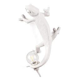 Universal Nordic Seletti lézard lumineux moderne mignon leader résine animal caméléon lampe de table chambre salon maison décoration luminaire (applique style C) 