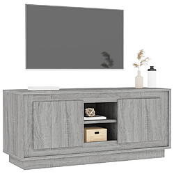 Acheter Maison Chic Meuble TV scandinave gris - Banc TV pour salon Sonoma 102x35x45 cm bois d'ingénierie -MN95695