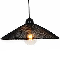 Sampa Suspension design Vegas 120cm réglable métal noir compatible LED