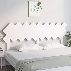 Avis Maison Chic Tête de lit scandinave,Meuble de chambre Blanc 178x3x80,5 cm Bois massif de pin -MN73924