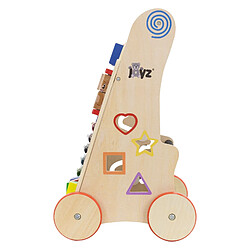 Avis Chariot de marche avec centre d'activités 32x32x50 cm Coloré en bois Joyz