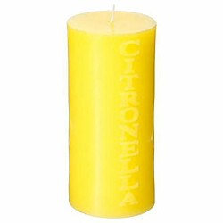 Bougie Parfumée Ronde Citronnelle 15cm Jaune 