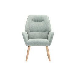 Vente-Unique Fauteuil en tissu vert d'eau OSIMO