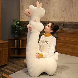 Universal 130 cm peluche mignonne mouton alpaga japonais douce peluche mignonne mouton chameau fille cadeau |(blanche)