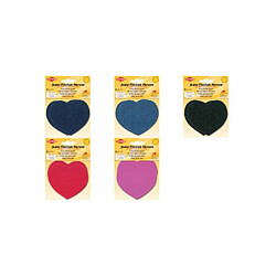 KLEIBER Patch thermocollant pour jeans Coeur, noir ()