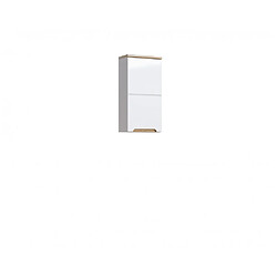 Ac-Deco Armoire de salle de bain Bali White - 35 x 20 x 75 cm - Rangement haut mural