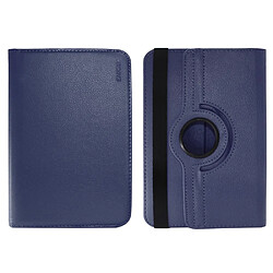 Etui en PU rotation à 360 degrés bleu foncé pour votre Tablet 8 inch 