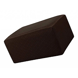 Pouf De Rangement Tabouret Couverture Repose-pieds Stretch Grille Couverture Deep Coffee pas cher