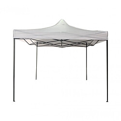 Mobili Rebecca Gazebo de jardin blanc 3 x 3 avec pattes ajustables 