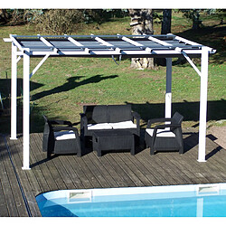 Avis Pergola aluminium 12 m2 blanc - per 4030 wg - HABRITA