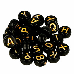 Artemio 300 perles noires alphabet 