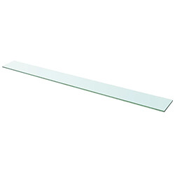 vidaXL Panneau d’étagère Verre transparent 110 x 12 cm