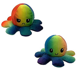 Universal Peluche flip mignonne poupée en peluche, jouet réversible émulation douce (multicolore)