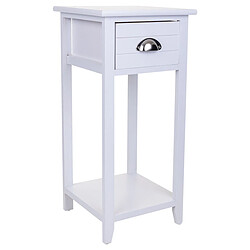 Table de Nuit Alexandra House Living Blanc 30 x 63 x 30 cm 