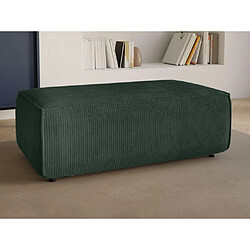 Acheter Vente-Unique Pouf en velours côtelé vert sapin AMELIA