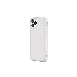 RHINOSHIELD Coque Compatible avec [iPhone 14 Pro] SolidSuit - Coque Fine avec Technologie d'absorption des Chocs et Finition Premium Matte - Blanc Classic