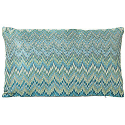 Coussin Alexandra House Living Bleu Textile 30 x 50 cm 