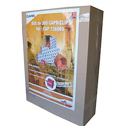 boite cloison sèche - capri capriclips - pack de 300 capriclips - 6 x 50 + scie cloche - capri 736999