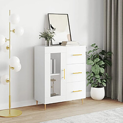 Maison Chic Buffet,Meuble de Rangement,commode pour salon,Cuisine blanc 69,5x34x90 cm bois d'ingénierie -MN30245