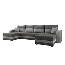 Acheter Bestmobilier Harvey - canapé panoramique en U - 7 places - convertible avec coffre - en tissu