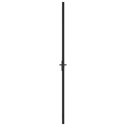 Avis vidaXL Porte intérieure 83x201,5 cm Noir Verre mat et aluminium