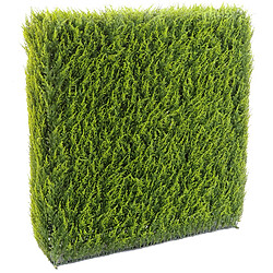 Pegane HAIE artificielle haute gamme Spécial extérieur / Cyprès artificiel Juniperus vert - Dim : 65 x 23 x 95 cm