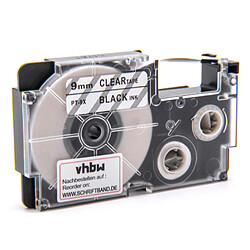 vhbw Cartouche cassette à ruban 9mm pour Casio KL-60, KL-120, KL-70E, KL-100E, KL-300, KL-750E, KL-780, KL-1500, KL-7000 comme XR-9X, XR-9X1