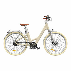 Vélo électrique ADO Air 28 Pro - Moteur 250W Batterie 36V9.6Ah Assisté Autonomie 100KM Freins à Disque Hydrauliques - Beige Vélo électrique 250W, 36V9.6Ah, 100KM assisté autonomie | ADO Air 28 Pro