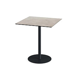 Materiel Chr Pro Urban table de bistrot avec piètement noir + plateau HPL 70x70 cm - Veba