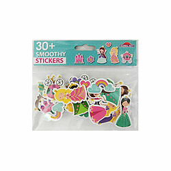 Youdoit 30 Autocollants - Mousse EVA - Princesses - Paillettes