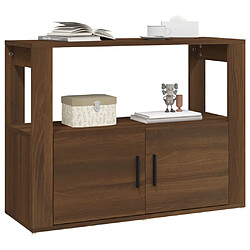 Avis vidaXL Buffet Chêne marron 80x30x60 cm Bois d'ingénierie