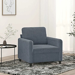 Maison Chic Fauteuil Relax pour salon | Fauteuil Gris foncé 60 cm Velours -GKD70319